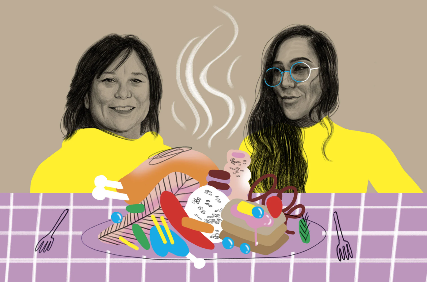 Sheila Flaherty and Siobhan Detkavich